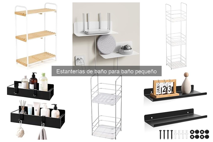 Dónde comprar estanterías de baño para espacios pequeños