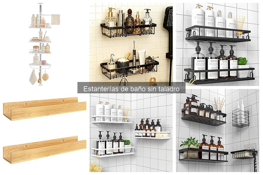 Dónde comprar estanterías de baño sin taladro: mejores opciones