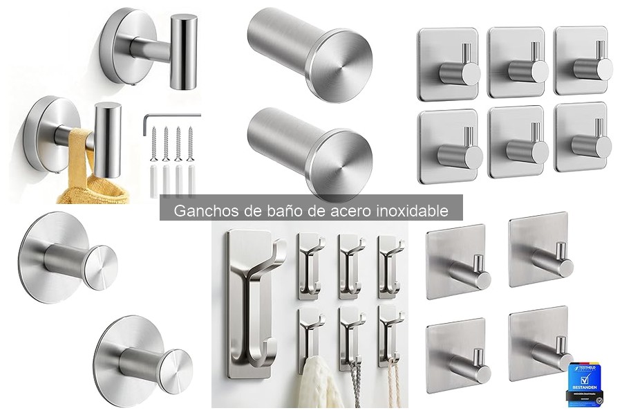 Dónde comprar ganchos de baño de acero inoxidable fácilmente