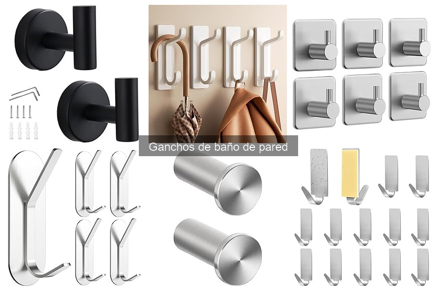 Dónde comprar ganchos de baño de pared: las mejores opciones