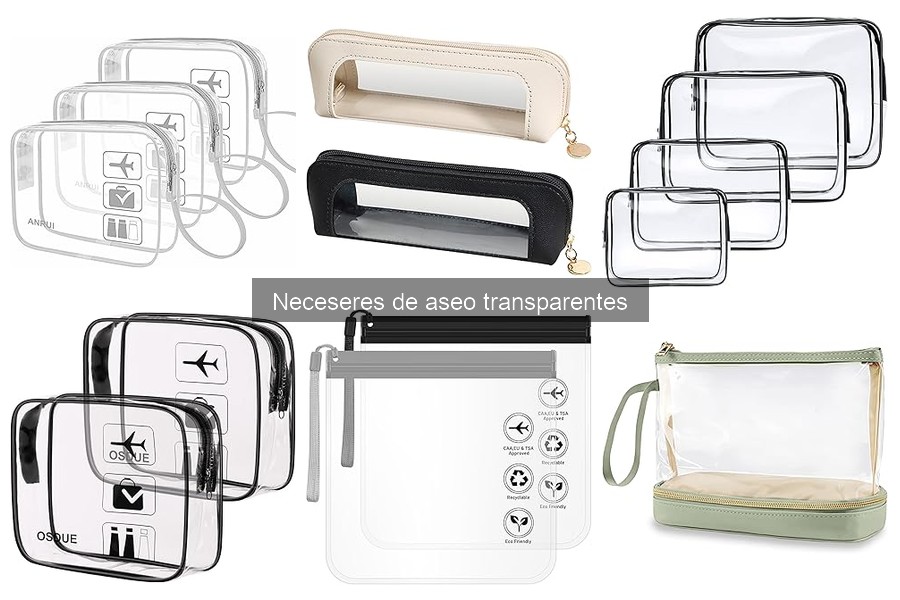 Dónde comprar neceseres de aseo transparentes con envío rápido