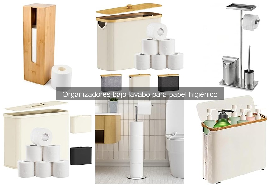 Dónde comprar organizadores bajo lavabo para papel higiénico