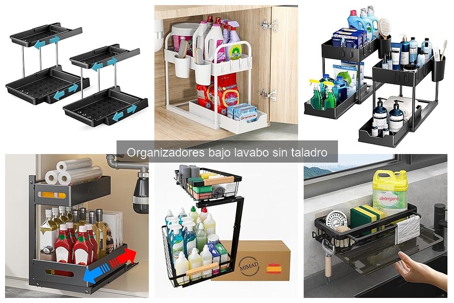 Dónde comprar organizadores bajo lavabo sin taladro