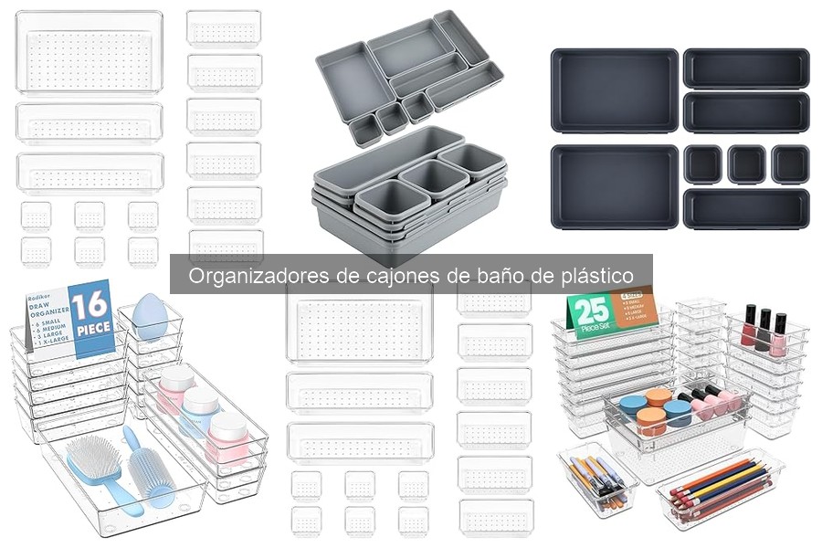Dónde Comprar Organizadores de Cajones de Baño de Plástico