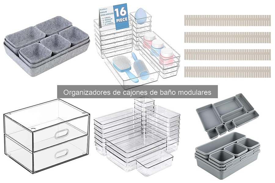 Dónde comprar organizadores de cajones de baño modulares