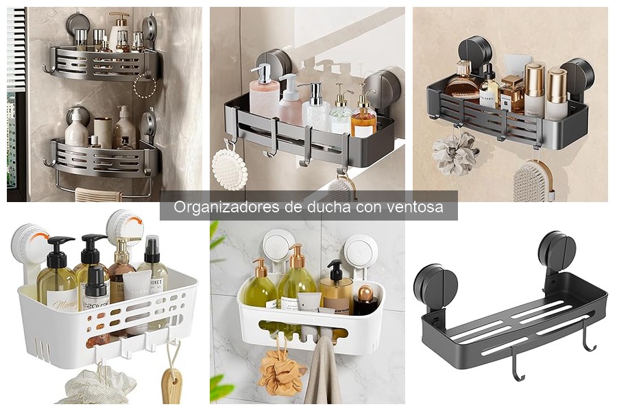 Dónde comprar organizadores de ducha con ventosa: Mejores opciones