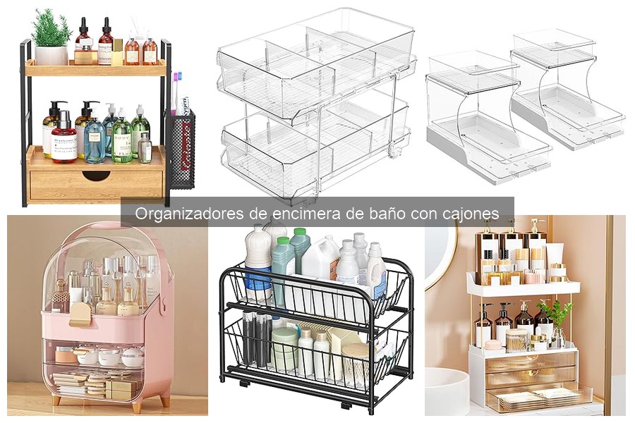 Dónde comprar organizadores de encimera de baño con cajones