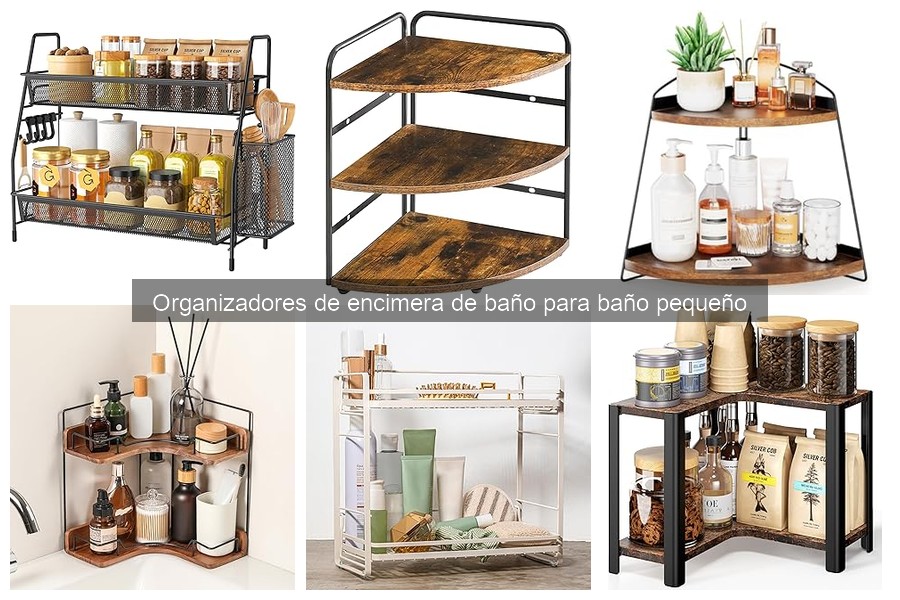 Dónde comprar organizadores de encimera para baño pequeño