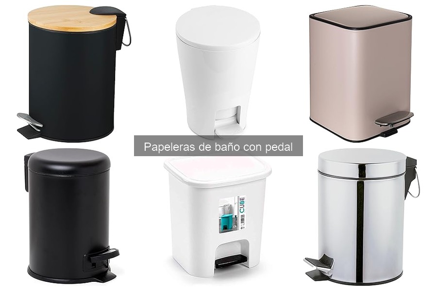 Dónde comprar papeleras de baño con pedal a buen precio