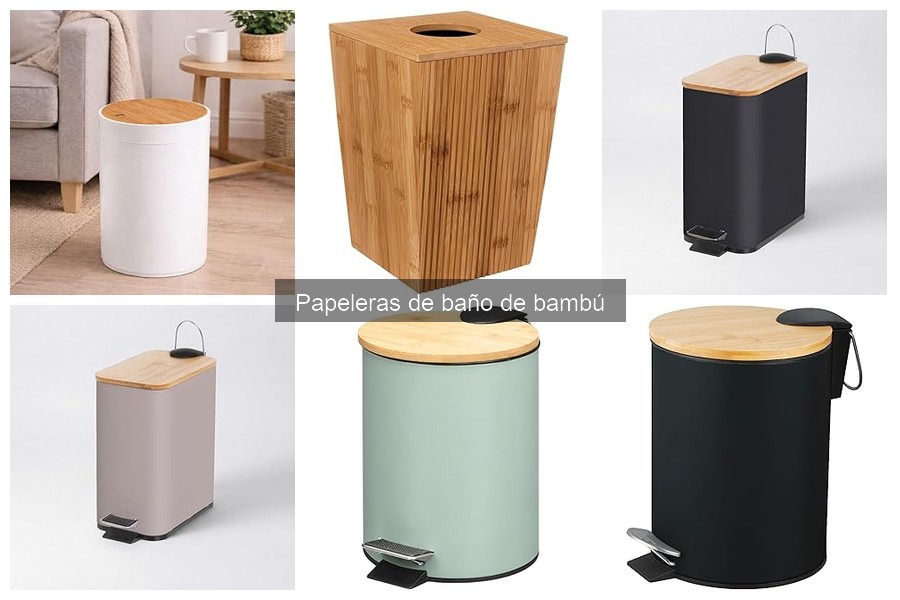 Dónde comprar papeleras de baño de bambú: Mejores opciones