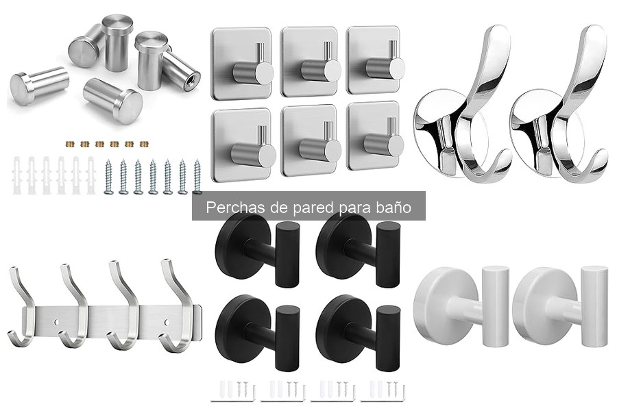 Dónde comprar perchas de pared para baño: Mejores opciones