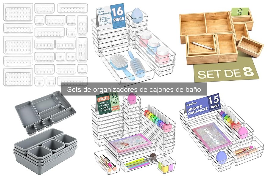 Dónde comprar sets de organizadores de cajones de baño baratos