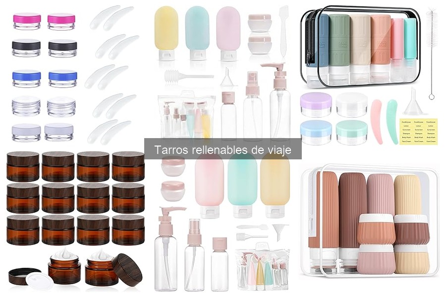 Dónde comprar tarros rellenables de viaje al mejor precio
