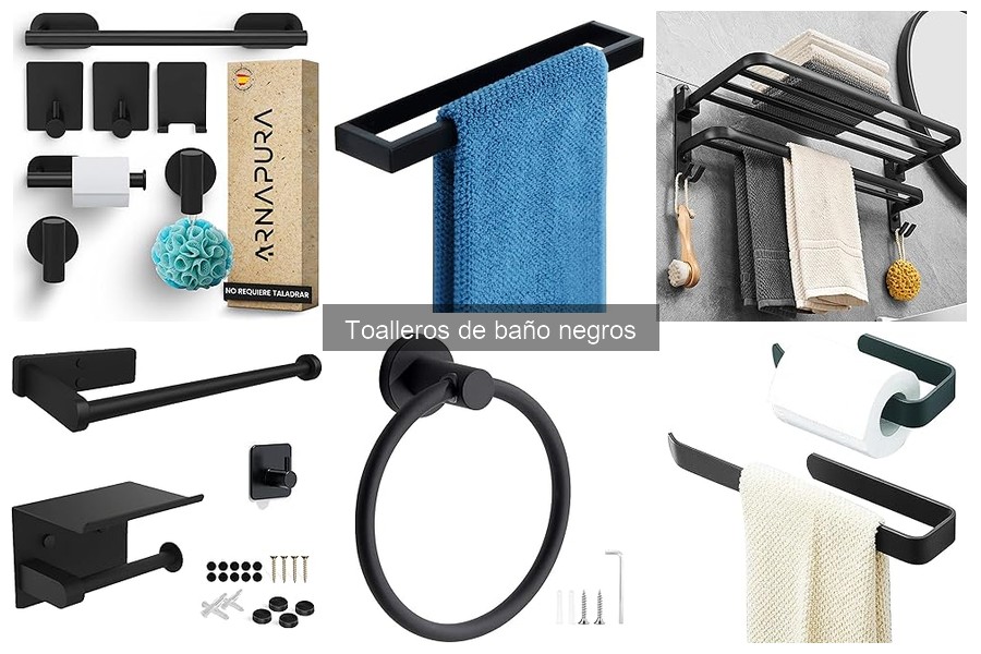 Dónde comprar toalleros de baño negros: guías y precios