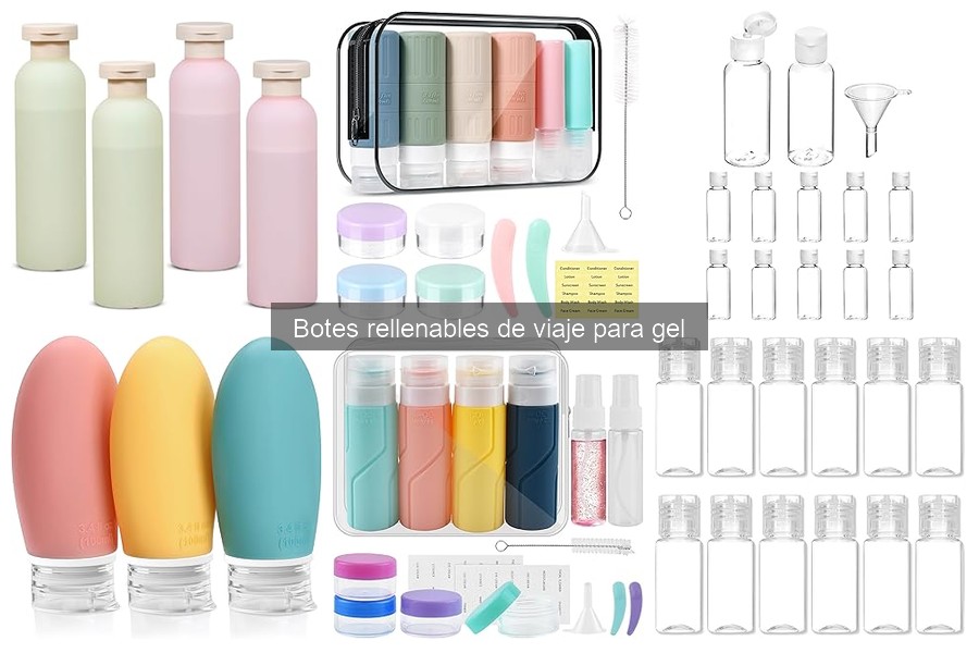 Errores comunes al elegir botes rellenables de viaje para gel
