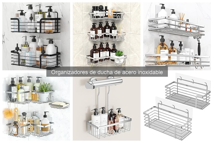 Errores comunes al elegir organizadores de ducha de acero inoxidable