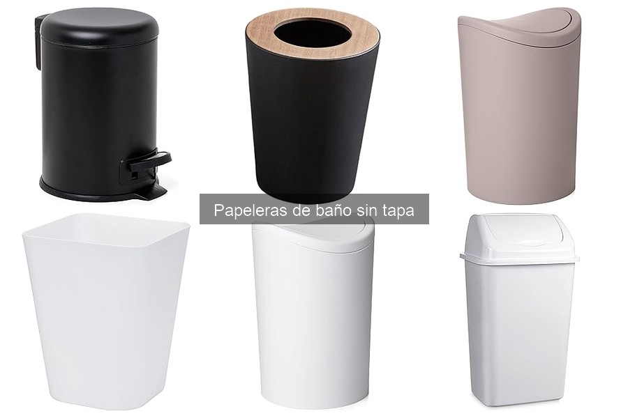 Errores comunes al elegir papeleras de baño sin tapa