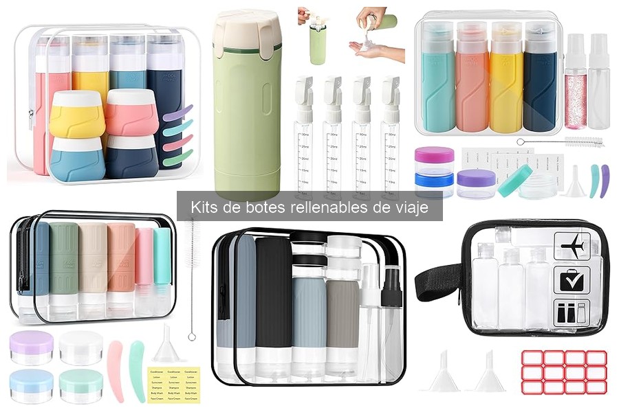 Errores comunes al usar kits de botes rellenables de viaje
