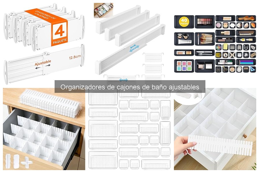 Errores comunes al usar organizadores de cajones de baño ajustables