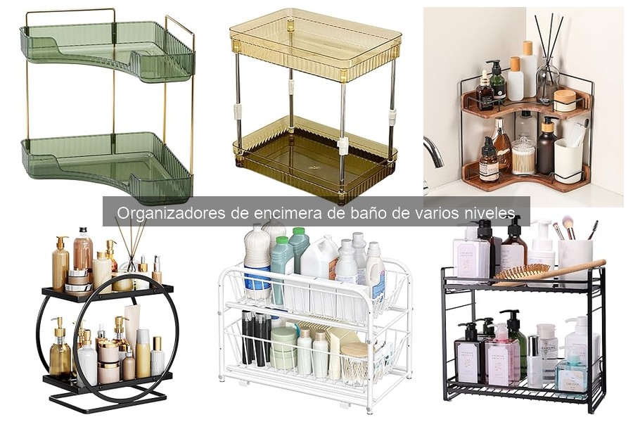 ** Errores comunes con organizadores de encimera de baño de varios niveles