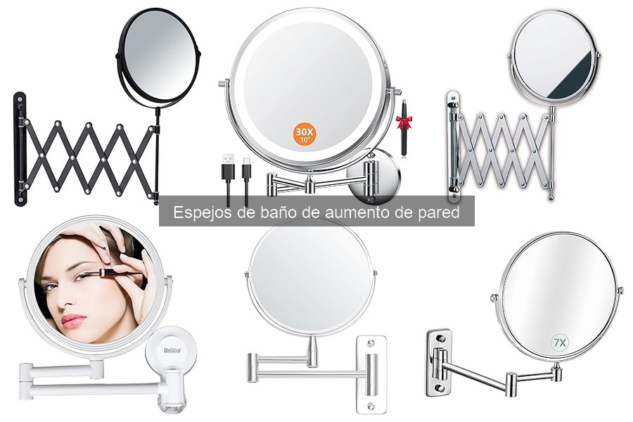 Espejos de aumento de pared: características y beneficios