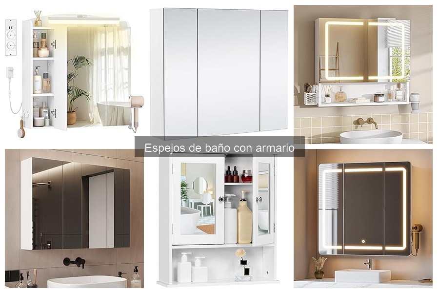 Espejos de baño con armario: estilos y recomendaciones