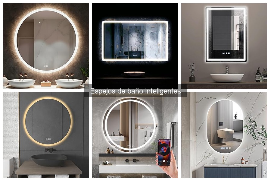 Espejos de baño inteligentes con tecnología anti-vaho