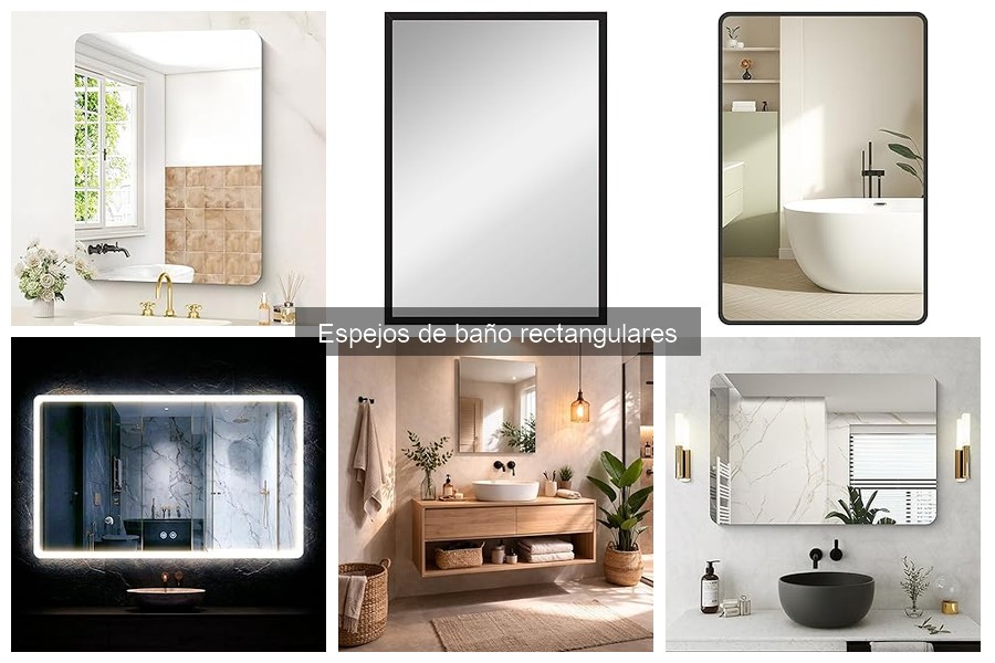 Espejos de baño rectangulares: características y funciones