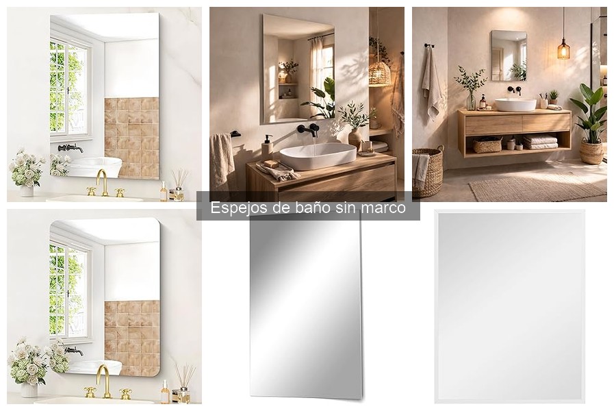 Espejos de Baño Sin Marco con Luces LED: Funcionalidad y Estilo
