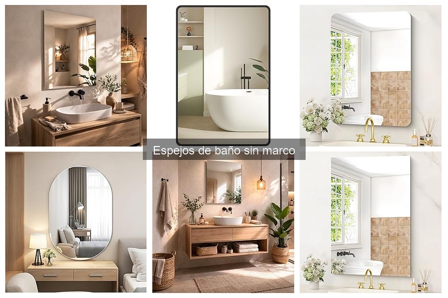 Espejos de baño sin marco: ¿Qué son y sus ventajas?