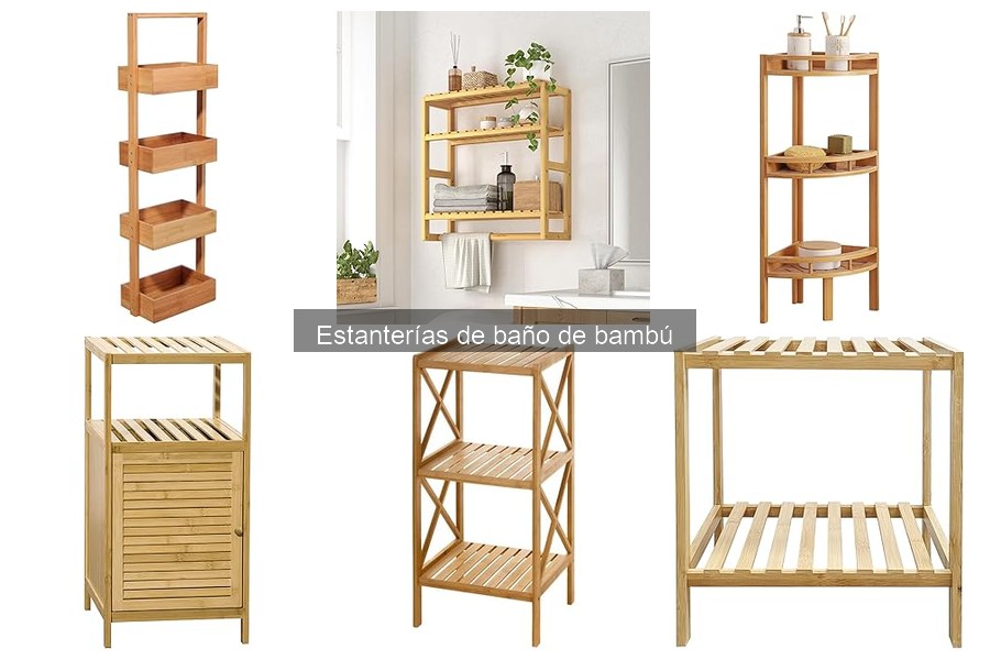Estanterías de baño de bambú vs. otros materiales