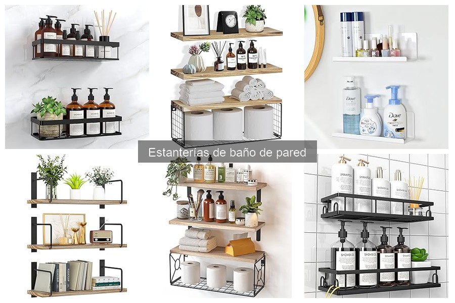 Estanterías de baño de pared: características y usos