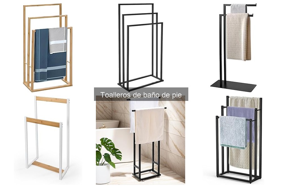Estilos de diseño de toalleros de baño de pie para tu decoración