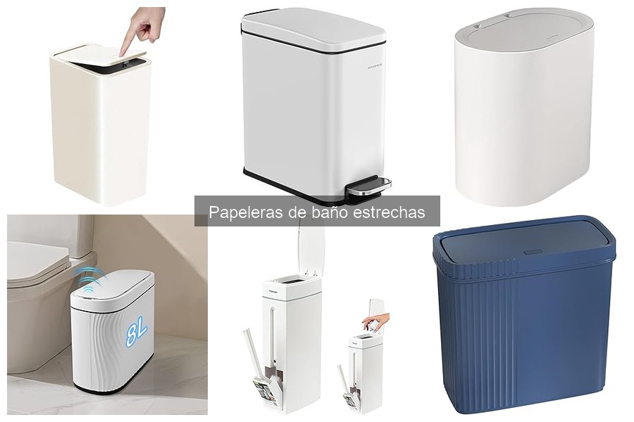 Estilos de Papeleras de Baño Estrechas para un Hogar Moderno