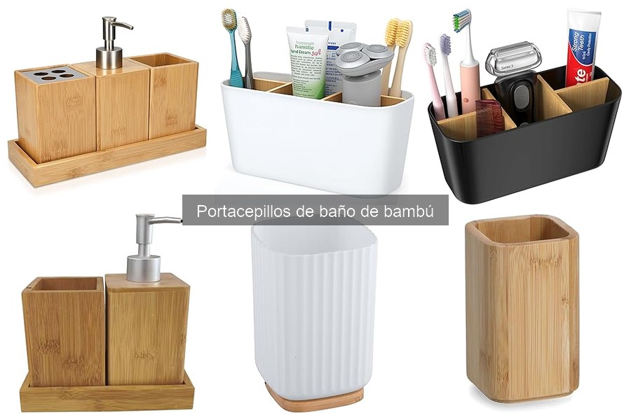 Estilos de Portacepillos de Baño de Bambú para tu Decoración