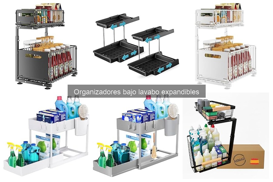 Estilos y Diseños de Organizadores Bajo Lavabo Expandibles