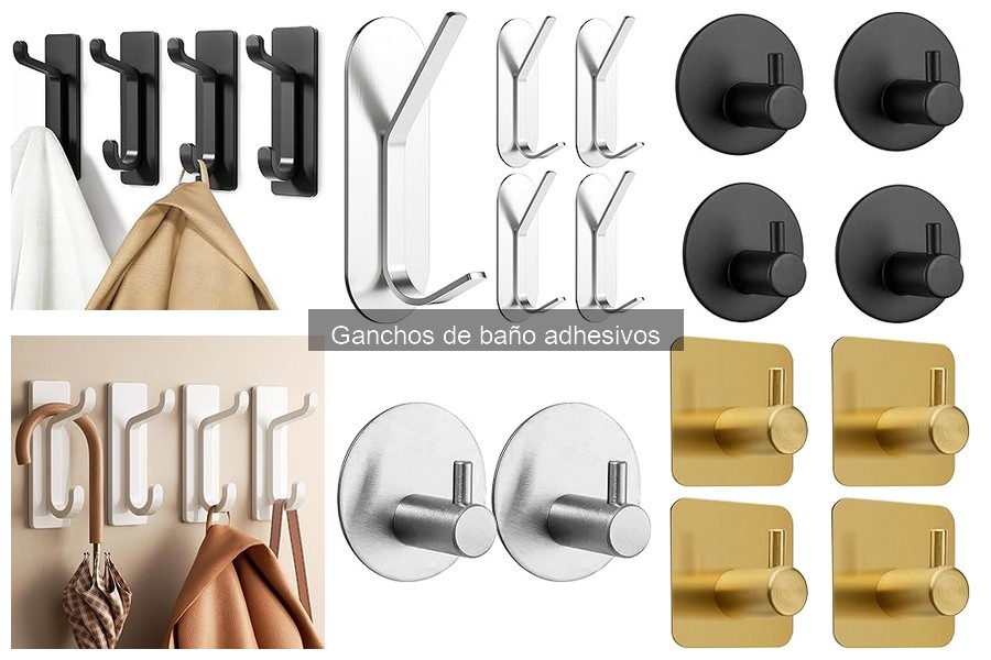 Ganchos adhesivos para baño: ¿son realmente resistentes?