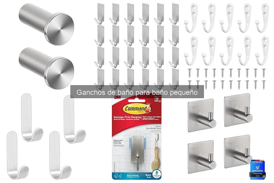 Ganchos de baño ideales para espacios pequeños