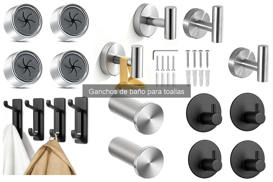 Ganchos de baño para toallas en espacios pequeños: ¡Organiza!