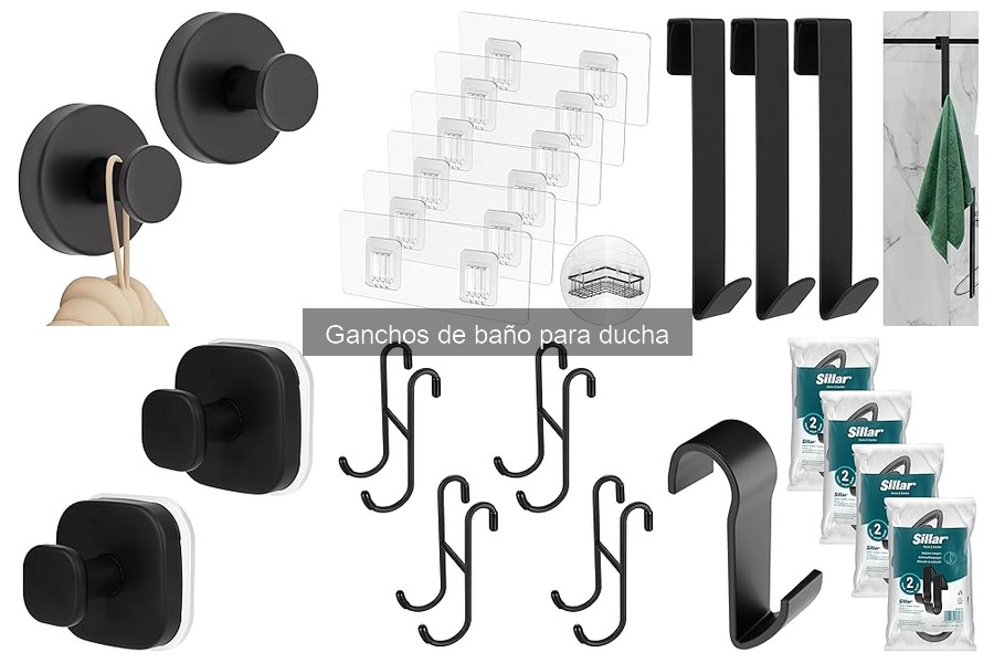 Ganchos para Ducha Anti-Moho: Resistencia y Estilo