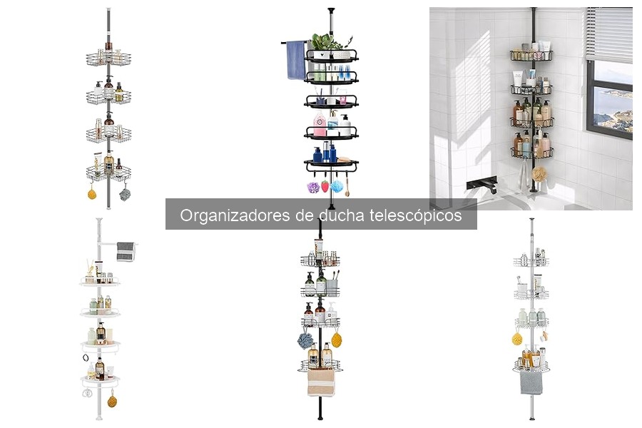 Guía de compra de organizadores de ducha telescópicos