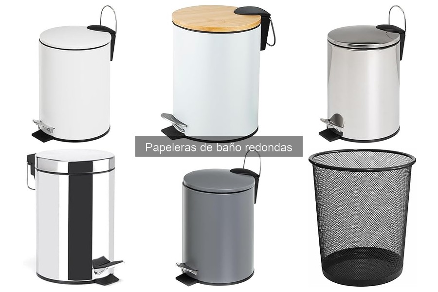 Guía de compra de papeleras de baño redondas