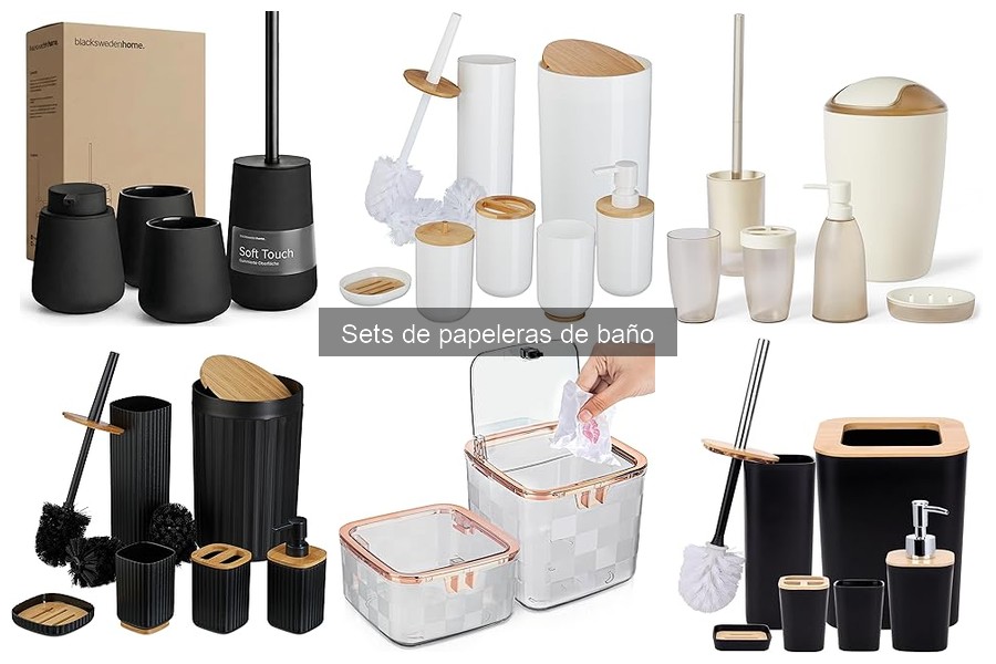 Guía de compra de sets de papeleras de baño para tu hogar