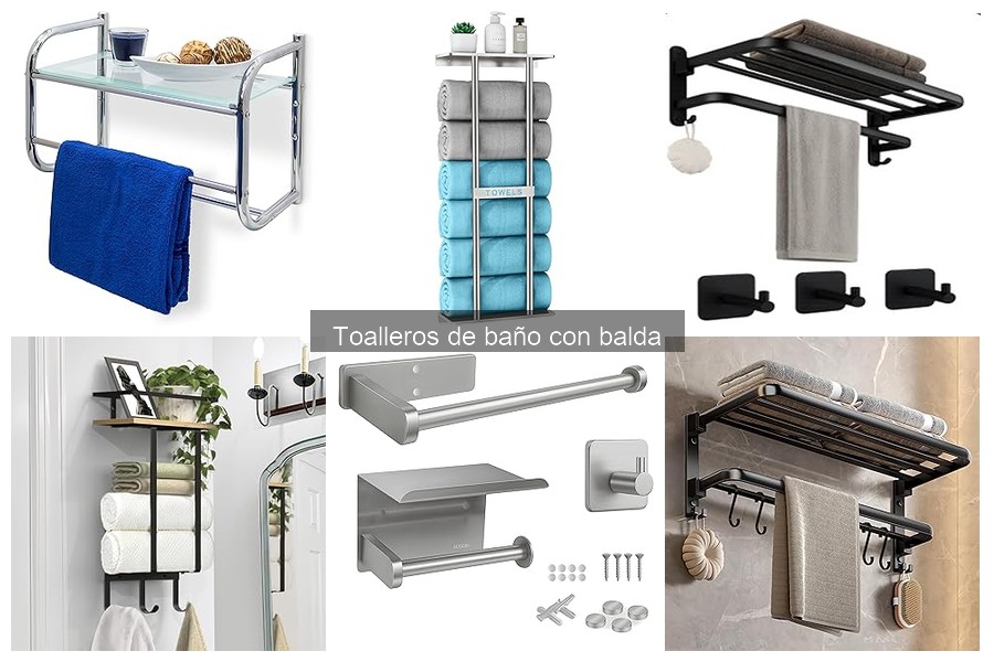 Guía de compra de toalleros de baño con balda