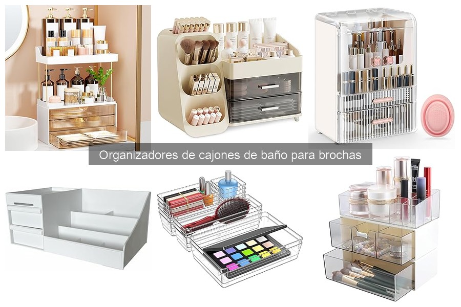 Guía de compra: organizadores de cajones para brochas de baño