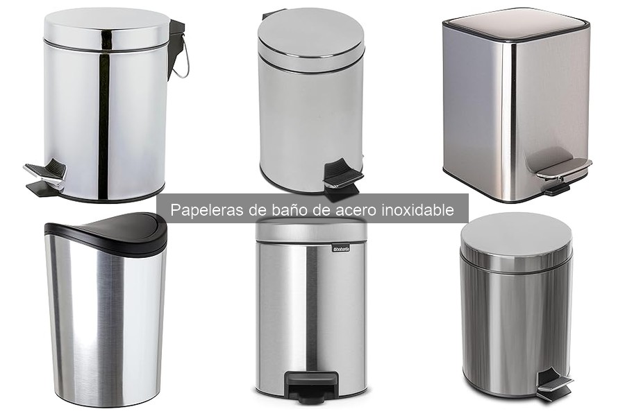Guía de compra: Papeleras de baño de acero inoxidable