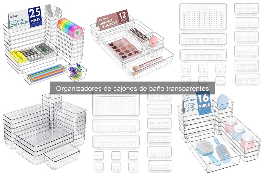 Guía de Instalación de Organizadores de Cajones de Baño