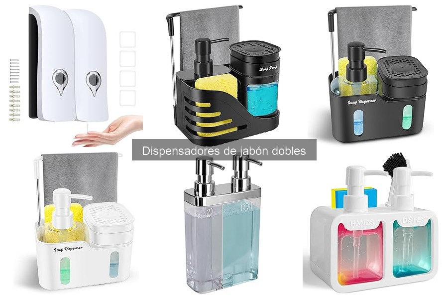Guía de instalación para dispensadores de jabón dobles