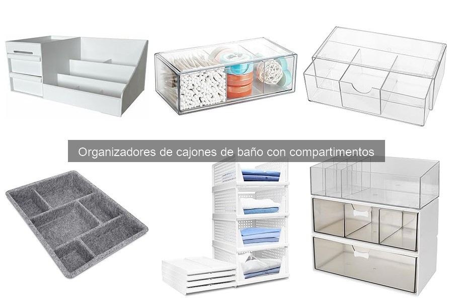 Guía de tamaños y configuraciones para organizadores de cajones de baño