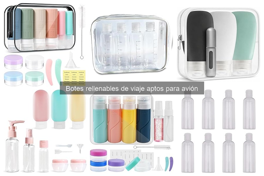 Guía para Elegir Botes Rellenables de Viaje Aptos para Avión